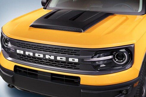 Discover Ford Bronco Accessories in PR - Hood Scoop By Air Design - Matte Black